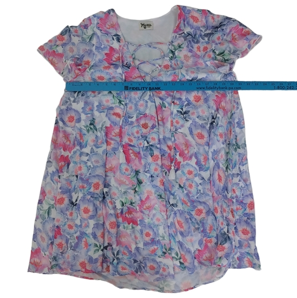 SHOW ME YOUR MUMU Kylie Purple Lightweight Floral Spring Easter Dress Large - Picture 7 of 12